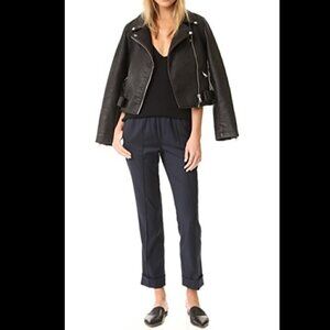 Atm Anthony Thomas Melillo Easy Fit Cropped Straight Leg Pants Size 8